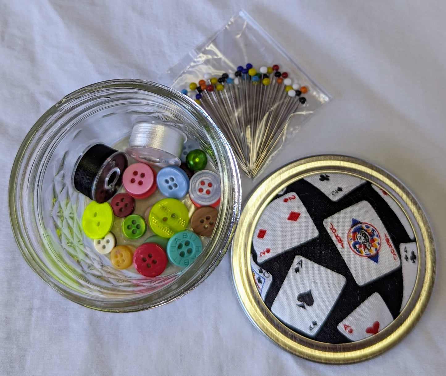 Pin Cushion Jar