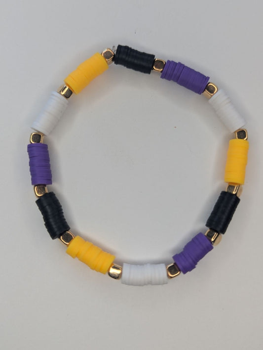 Enby Pride bracelet.